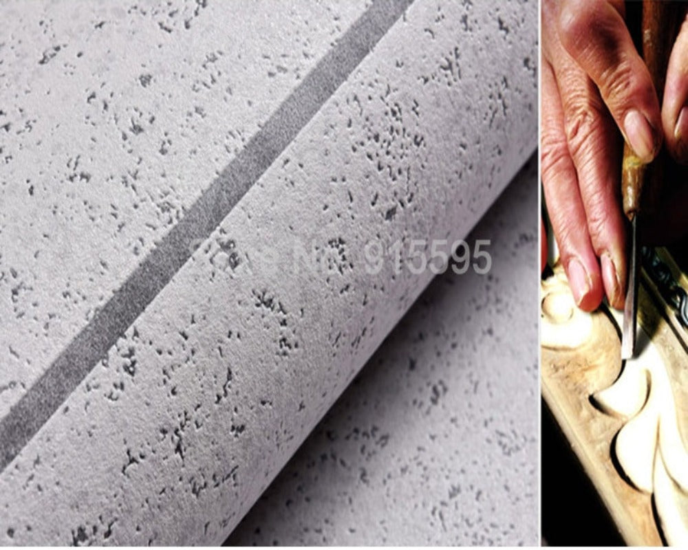Wallpaper (Roll) Raised Rustic Cement SKU# WAL0236